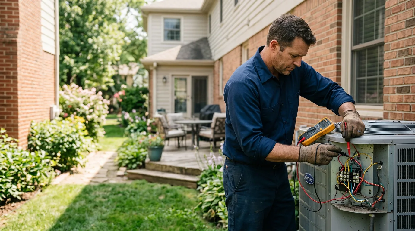 HVAC technician working near Matador, TX